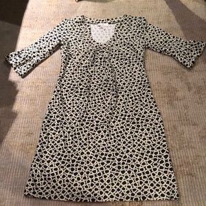 Jude Connally three quarter bell sleeve dress